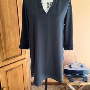 Meraki Charcoal Women's Tunic Top